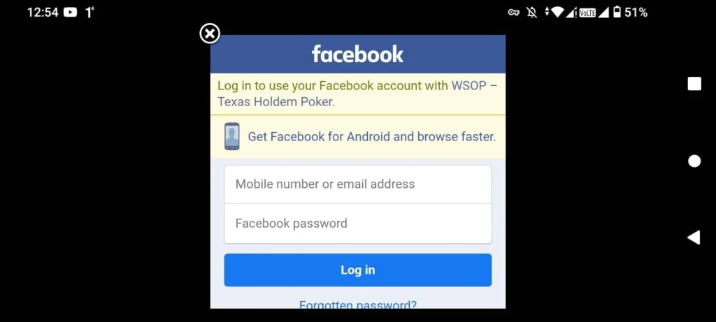 Step 4 HOW TO ADD FRIENDS ON WSOP APP WITH FACEBOOK