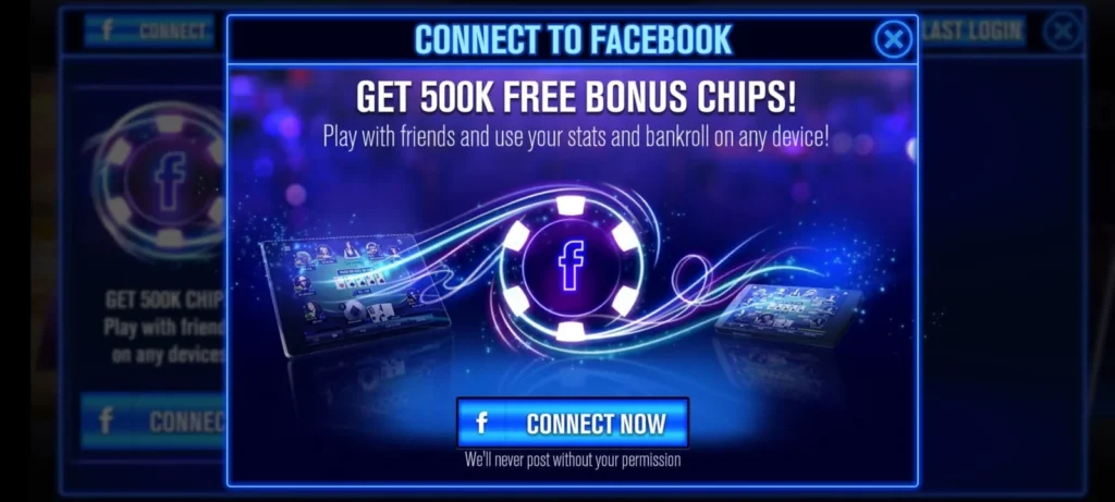 Step 2 HOW TO ADD FRIENDS ON WSOP APP WITH FACEBOOK