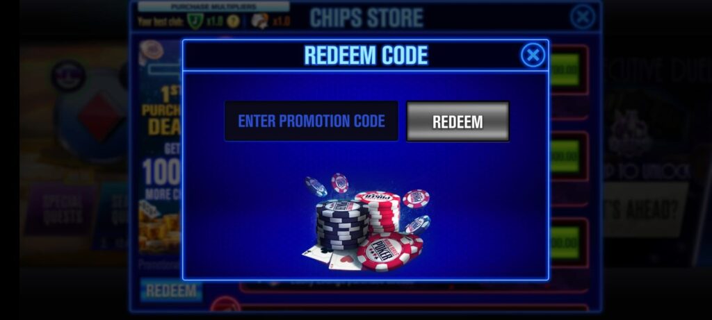 Step 3 how get promo codes in wsop